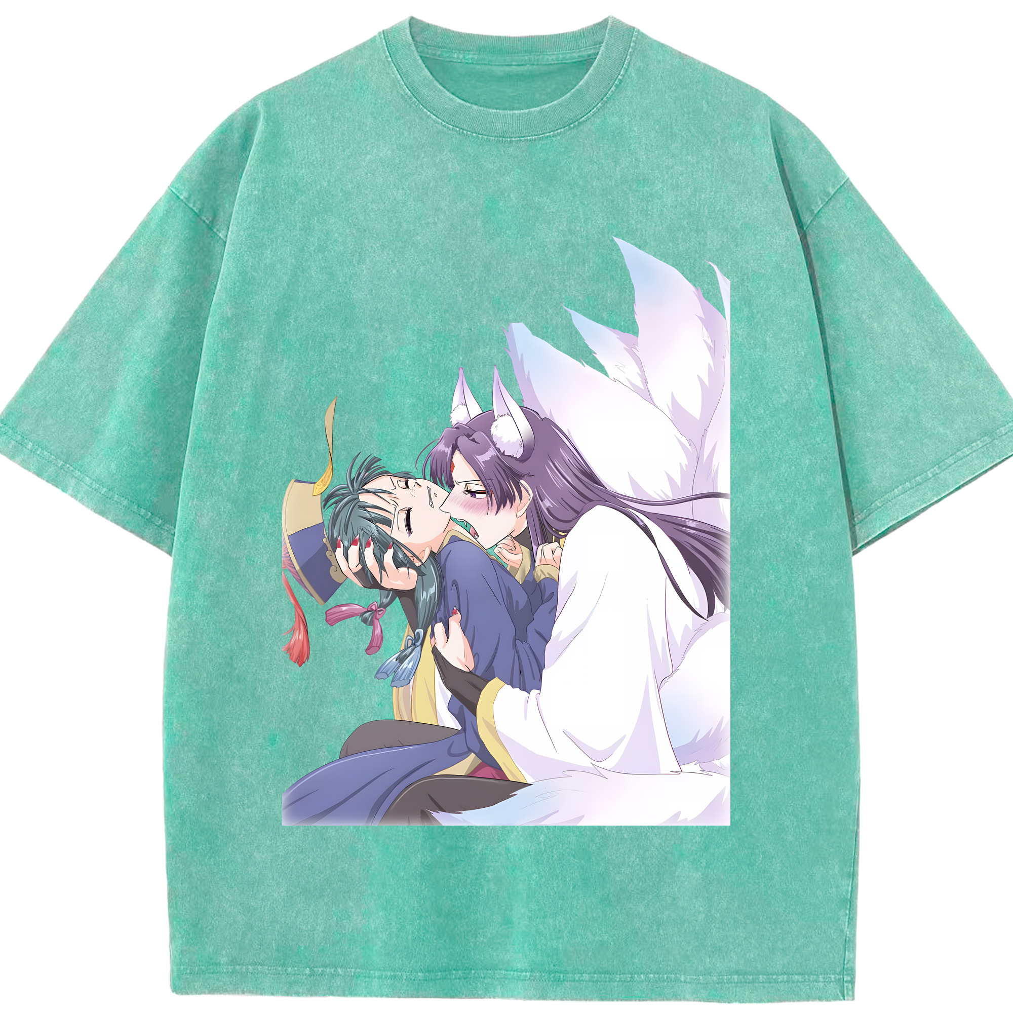（画像用） 薬屋のひとりごと The Apothecary Diaries 綿100% ヴィンテージ風 半袖Tシャツ（フロントプリント）